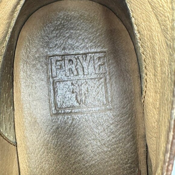 Frye Phillip Crepe Chukka Boots Brown Leather Mens Size 10D With Lace-Up Closure main image 4